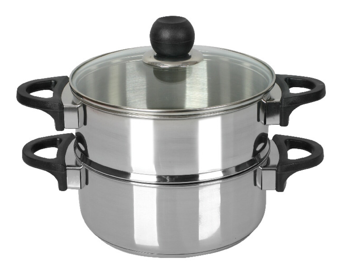 Oala pentru gatit la abur 3 piese, Vikos, Ambition, 1.5 L, 20 cm, inox - imagine 5